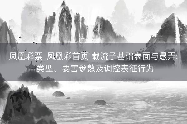 凤凰彩票_凤凰彩首页 载流子基础表面与愚弄: 类型、要害参数及调控表征行为