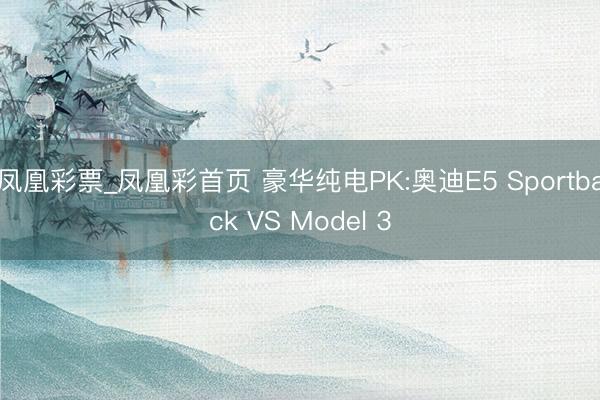 凤凰彩票_凤凰彩首页 豪华纯电PK:奥迪E5 Sportback VS Model 3
